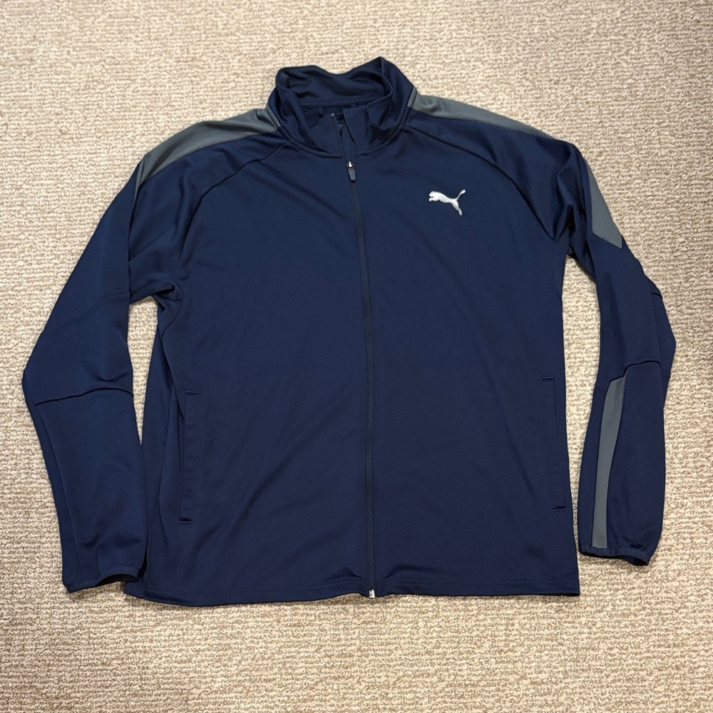 Puma Men's Dark Blue Performance Jacket Size Large